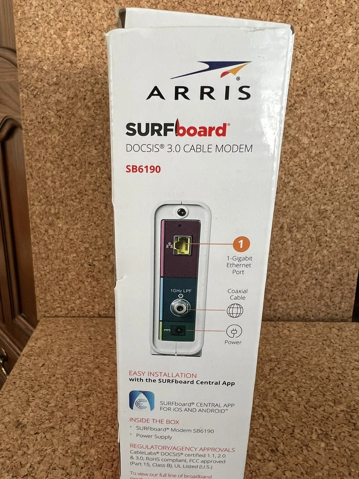 Cable módem ARRIS SURFboard SB6190 DOCSIS 1GPS 32x8 canales de módem NUEVO EN CAJA Foto 4 de 4