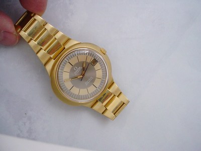 Extremely RARE 1970s Omega Dynamic 18K Solid Gold Case & Bracelet.
