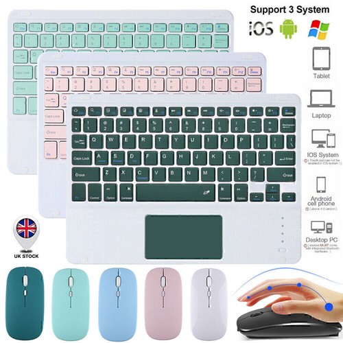 Touchpad Keyboard Case Mouse For iPad 5/6/7/8/9/10/11th Gen A16 Air 11 M3 2025 - Picture 8 of 41