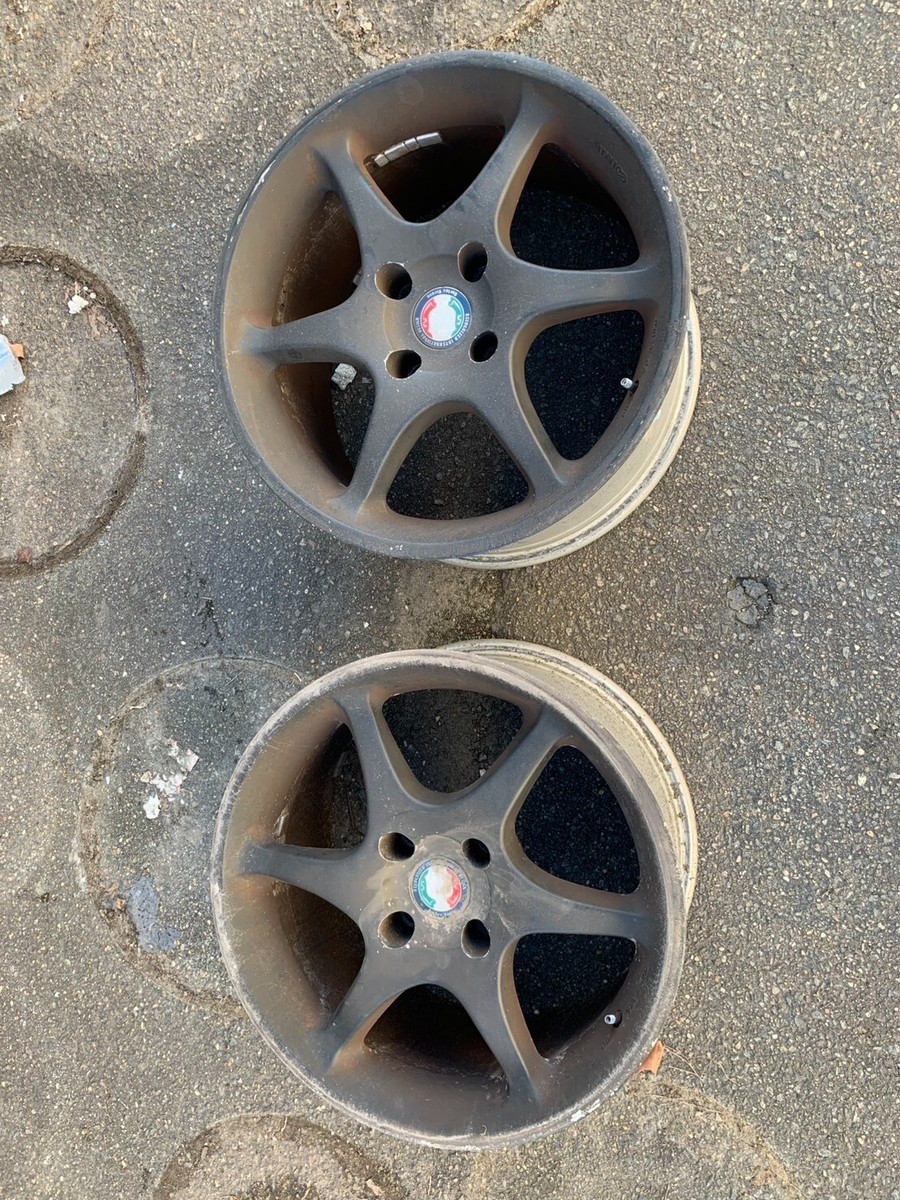 JDM Used Enkei Bortex Varese 17x9 38 OS Set of 2 Wheels 4x100 | eBay