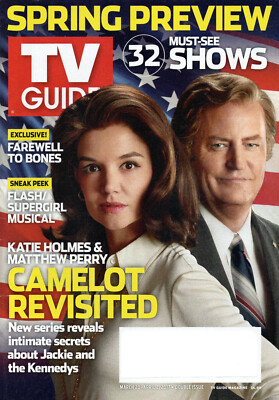 TV GUIDE March 20 2017 Katie Holmes Matthew Perry The Kennedys After Camelot