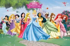 Beautiful Princess Backdrop Girl Birthday Party Photo Background Banner Supplies