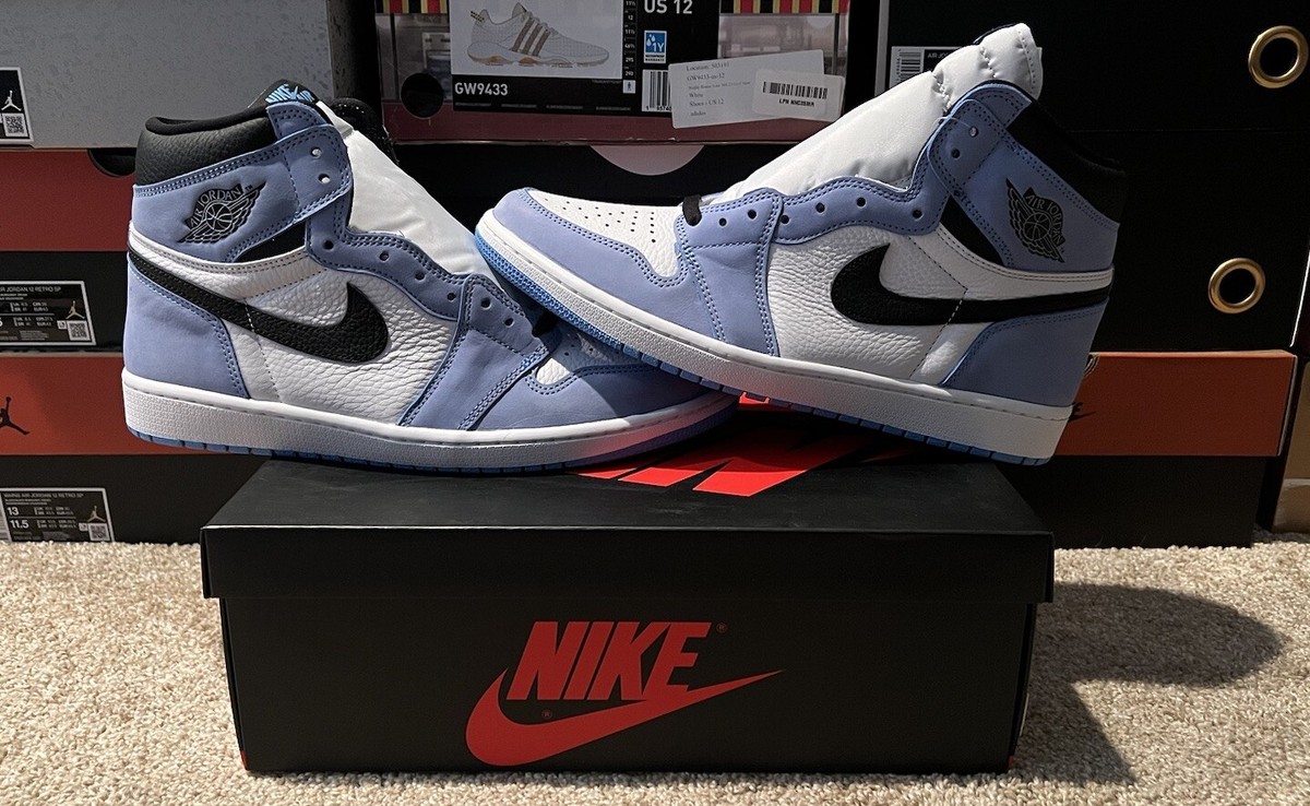 Jordan 1 Retro OG High University Blue sz12 194501136167| eBay