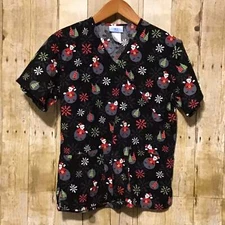 SB Scrubs Christmas Scrub Top S