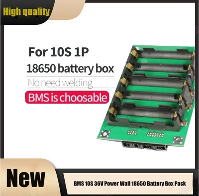 BMS 10s 36V Power Wall Power Bank 25A 50A Charge Board  Battery Case Holder SUK