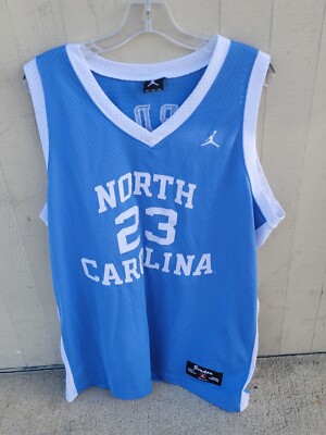 Michael Jordan brand North Carolina Tar Heels XL Baby Blue Jersey