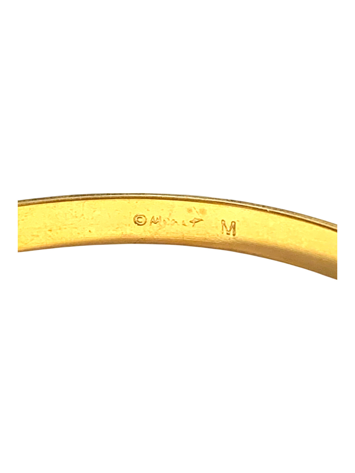 Monet Gold Stackable Bangles Polished & Etched Si… - image 17