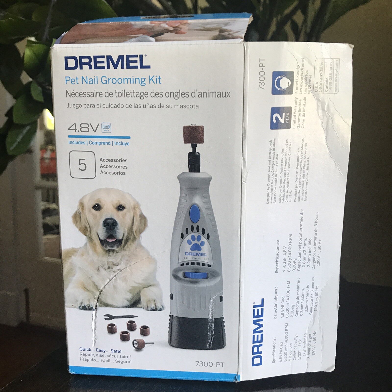 Dremel Pet Nail Grooming Kit Open Box 