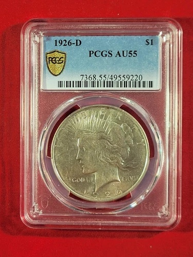 1926d PEACE DOLLAR  PCGS  Au55