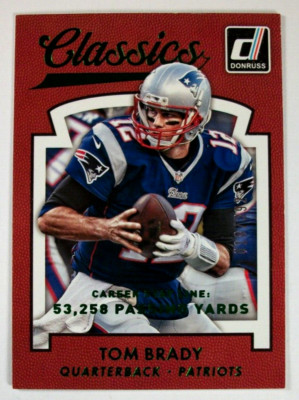 2015 DONRUSS CLASSICS TOM BRADY GREEN STAT LINE S/P /392 N/M OR BETTER