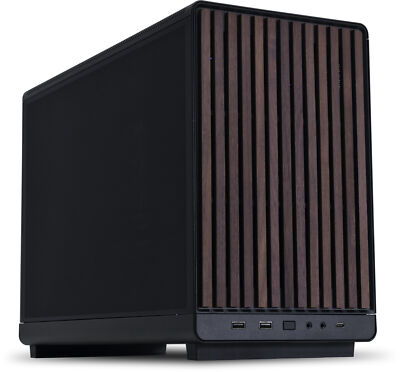 Lian Li A3-MATX-WD BLACK-Wood Front panel Micro Form Factor Chassis Black A3X-WD