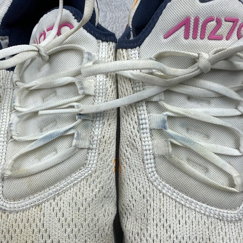 Nike Air Max 270 bianco rosa arancione AH6789-106 donna taglia 9 - Foto 11 di 11