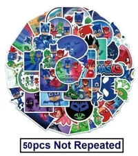 PJ Masks Stickers Superhero Skateboard Laptop Cartoon  Decal Sticker Bomb 50 pcs