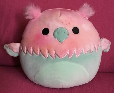 Squishmallows Gala Griffin blau & rosa mythischer Vogel weiches Plüschtier 7,5 Zoll
