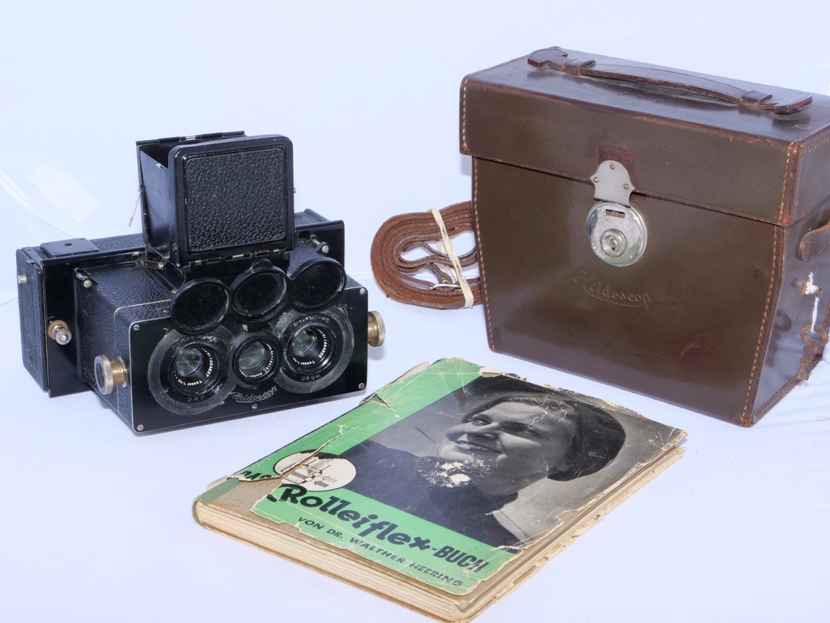 Vintage Rollei Heidoscop 6x13cm Stereo 3D Camera. Zeiss