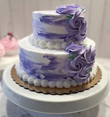 CAKE II ASH design by SOGOKAGU⑥ TA2610 DEZICAKES Fake Wedding Cake Artificial Food Fake Lavender Tier