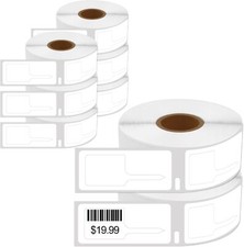 8 Rolls Price Tag 400 Label 30373 Rat-Tail 7/8"x15/16" for DYMO LabelWriter 450