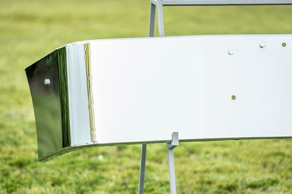 Parachoques Freightliner FLD 120/112 para eje trasero - 16" cromo con remolque - EE. UU. Foto 2 de 4