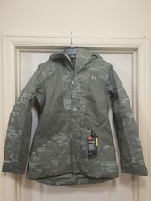 NEW Under Armour UA Womens Storm Proof Hooded Coat Green Size SMALL