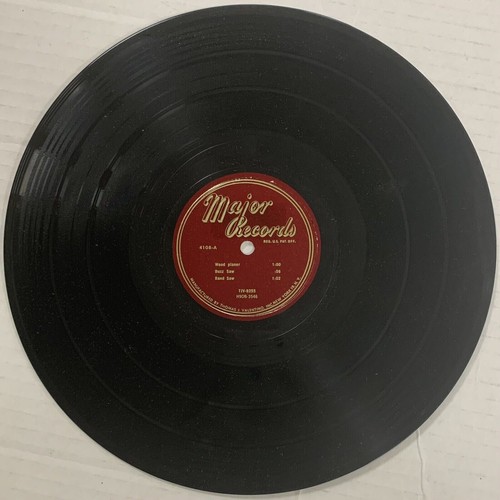 SOUND EFFECTS 78 Wood Planers & Saws / Traffic Noises - Major Records 4108 #14 - Picture 1 of 2