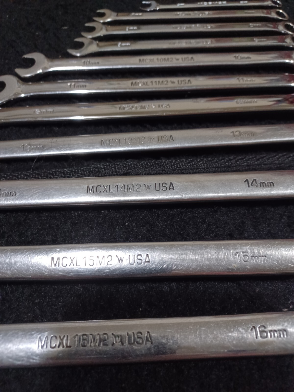 MATCO TOOLS 16 piece metric 12 point combination wrench set. MCXL extra