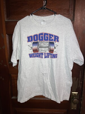 Y2K Dogger Weight Lifting Shirt By Gildan XL