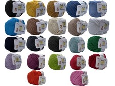 100% Baumwolle 10x50g Baby/Natural Cotton Verschiedene Farben Amigurumi & Punch