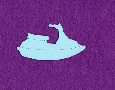 JET SKI die cuts scrapbook cards