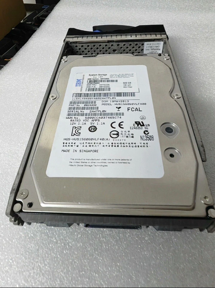 IBM 59Y5338 59Y5460 59Y5322 59Y5336 600GB 15K 4G 3.5" FC-AL HARD DRIVE NEW - Image 2 of 4