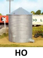 HO Scale - 33' Tall Corrugated Grain Bin - KIT  RIX-628-0304