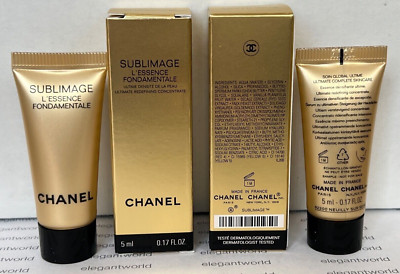 2 x Chanel Sublimage L'essence Fondamentale Concentrate 5ml / 0.17