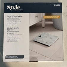 Digital Bath Scale BRAND NEW 4143050 Style Selections Marble 