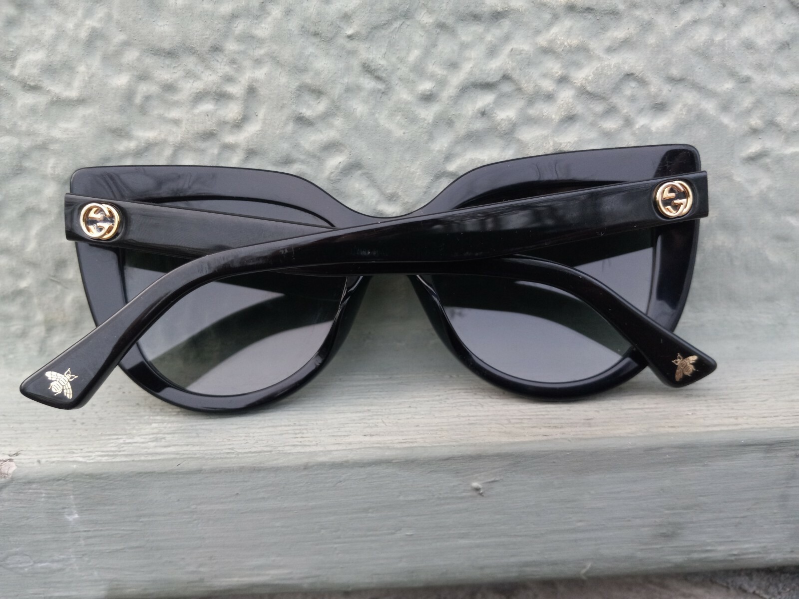 Gucci GG0164S Cat-Eye Sunglasses - Black/Grey Gradient for sale online |  eBay