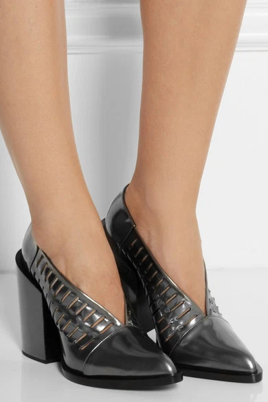 Jil sander leather pumps sale