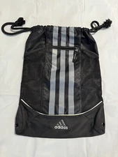 Adidas Black Drawstring Sport - Gym Sack Bag - School - Clothes - Shoes