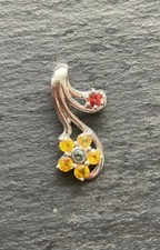 saphir anhänger silber 925