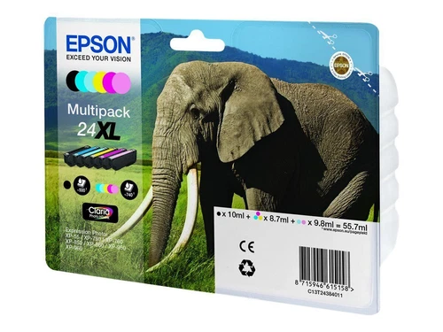 Epson T24XL Couleur Cartouche d'Encre (Pack de 6)