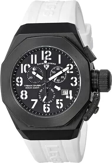 Men's Swiss Legend 10542-03 Trimix Diver Chronograph Black dial