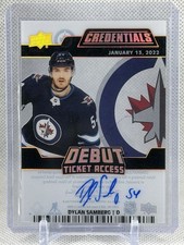 2022-23 UD Credentials Debut Ticket Access Acetate Auto #DTADS Dylan Samberg /99
