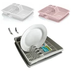 Dish drainer with Drip Tray Plate Cutlery Holder Stand Rack Kitchen Sink Drying