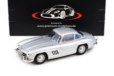 1:18 Norev Mercedes 300 SL Flügeltürer Gullwing 1954 silver/ blue interior - Lim