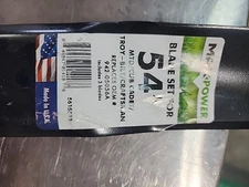 MaxPower 3 Blade Set 561557B for 54" MTD Cub Cadet Troy-Bilt Craftsman Mower