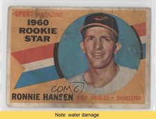 1960 Topps Sport Magazine 1960 Rookie Star Ron Hansen #127 READ 0l2