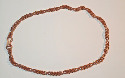 Vintage 19 inch Solid Copper Necklace