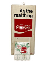 It's the Real Thing Enjoy Coca-Cola Metal Display 1979 Calendar Pad NOS Unopen