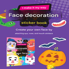 DIY Face Sticker Book: Create-Your-Own Face Decor Stickers  Fun, Educational, P