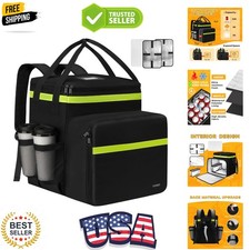 Food Delivery Backpack with 7 Cup Holders, Extra Large Insulated Delivery Bag...