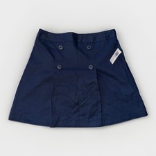 Old Navy Girls Size XL 14-16 Plus Stretch Blue School Uniform Pleated Skirt