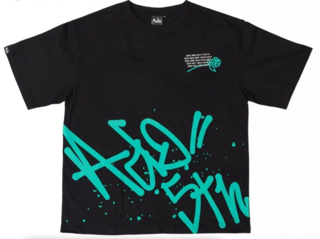 Ado 5th anniversary popupタイポグラフィTシャツ　北海道 Ado 5th Anniversary Official Typography T-shirt XXL Size POP UP