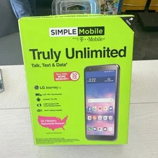 Simple Mobile Locked  LG Journey 4G LTE Prepaid Smartphone NEW Locked